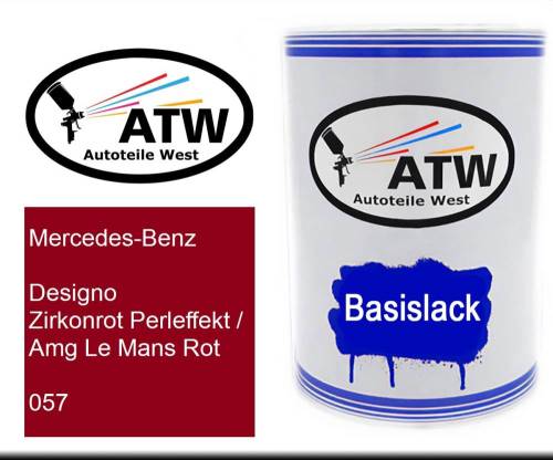 Mercedes-Benz, Designo Zirkonrot Perleffekt / Amg Le Mans Rot, 057: 500ml Lackdose, von ATW Autoteile West.